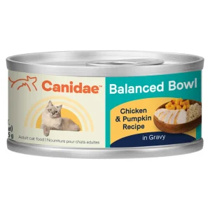 CANIDAE Balanced Bowl Wet Cat Food - Chicken & Pumpkin in Gravy, 3 oz, 24 ct