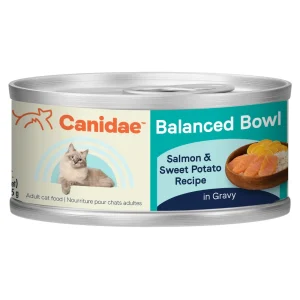 CANIDAE Balanced Bowl Wet Cat Food - Salmon & Sweet Potato in Gravy, 3 oz, 24 ct