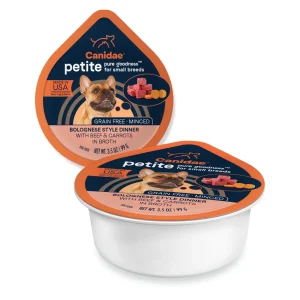 CANIDAE PURE Goodness Petite Small Breed GrainFree Canned Dog Food Minced with Beef Carrots, 3.5 oz each, Case of 12