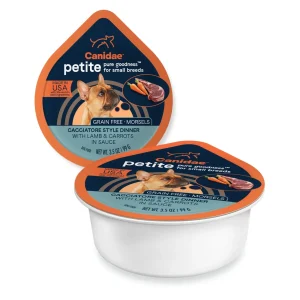 CANIDAE PURE Goodness Petite Small Breed GrainFree Canned Dog Food Morsels with Lamb Carrots, 3.5 oz each, Case of 12