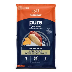 CANIDAE PURE Grain-Free Duck Dry Dog Food - Limited Ingredient, 22 lb