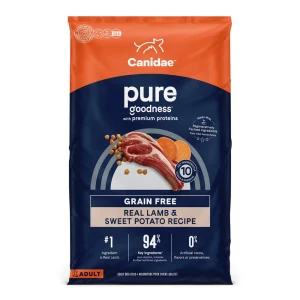 CANIDAE PURE Grain-Free Lamb Dry Dog Food - Limited Ingredient, 4 lb