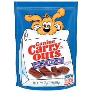Canine Carry Outs Bacon Flavor Dog Treats, 22.5 oz