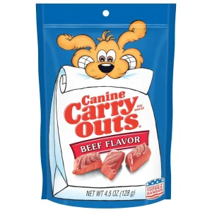 Canine Carry Outs Beef Flavor Dog Treats, 4.5 oz