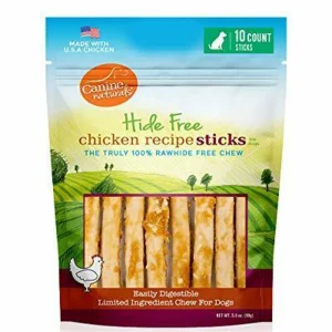 Canine Natural Hide Free 5 in Chicken Stick, 10-Count