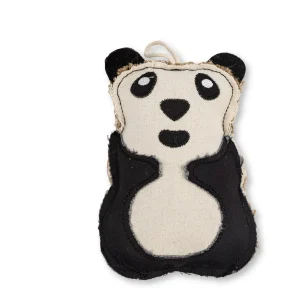 Canvas & Jute Panda-Shaped Dog Chew Toy