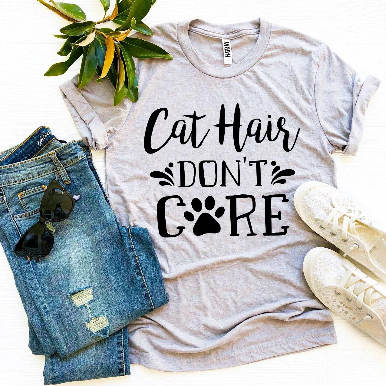 Cat Hair Don't Care T - Image 2