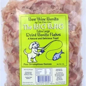 Cat-Man-Doo Bow Wow Bonito -Big Bag - 4 oz. Extra Large Dried Bonito Flakes