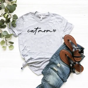 Cat mom T