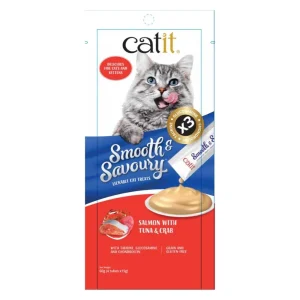 Catit Smooth and Savoury Salmon with Tuna and Crab Creamy Cat Treat