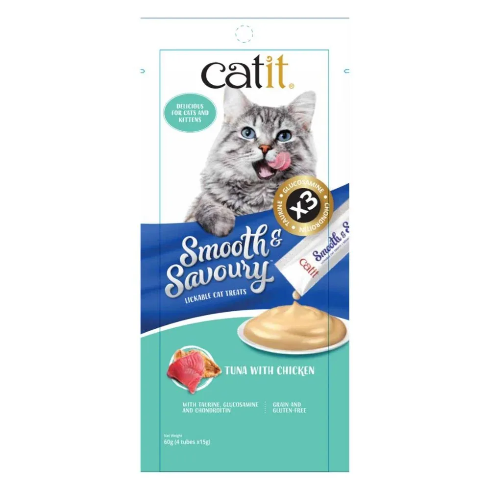 Catit Smooth and Savoury Tuna with Chicken Creamy Cat Treats