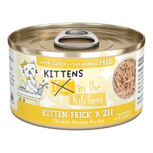 Cats in the Kitchen Frick' A Zee Kitten Wet Cat Food - Cage-Free Chicken in Au Jus, 3 oz, 12 ct