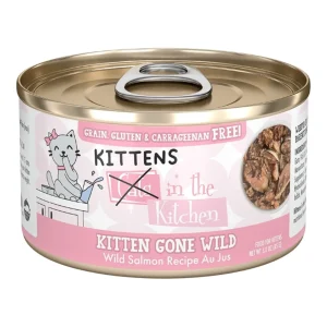 Cats in the Kitchen Gone Wild Kitten Wet Cat Food - Salmon, Mackerel & Sardine in Au Jus, 3 oz, 12 ct