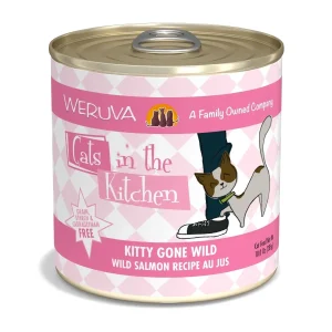 Cats in the Kitchen Kitty Gone Wild Wild Salmon, Tuna, Sardine and Mackerel Wet Cat Food, 10 oz, 12 ct