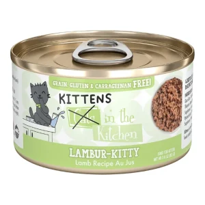 Cats in the Kitchen Lambur Kitty Kitten Wet Cat Food - Grass-Fed Lamb & Tuna in Au Jus, 3 oz, 12 ct