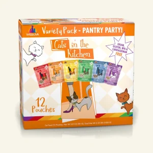 Cats in The Kitchen Pantry Party Pouch Variety Pack 3 oz. Pouch 12 ct