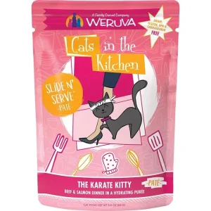 Cats in the Kitchen Slide N Serve The Karate Kitty Beef and Salmon Dinner 3 oz. 12 ct