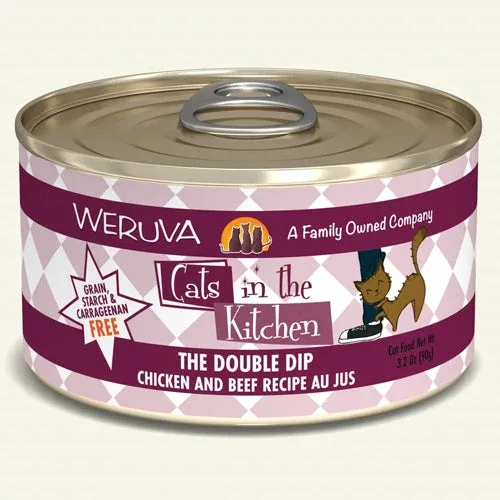 Cats in The Kitchen The Double Dip, 6 oz Chicken and Beef Recipe 24 ct