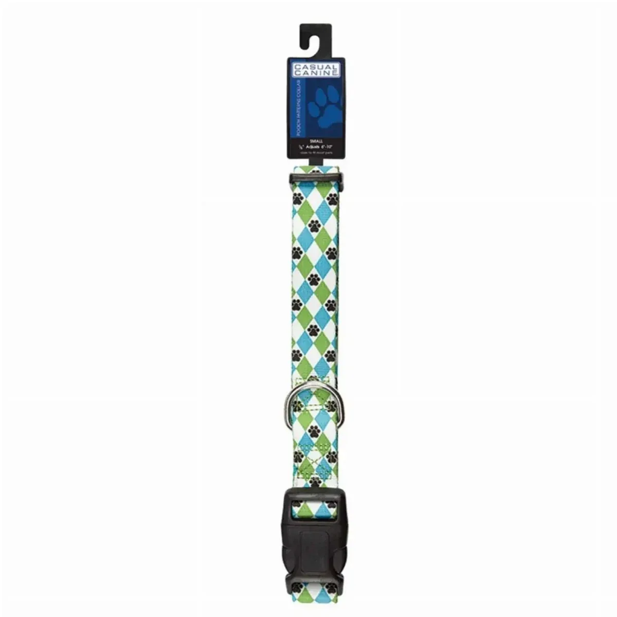CC Patterns Dog Collar Argyle 10-16 in Blue - Image 2