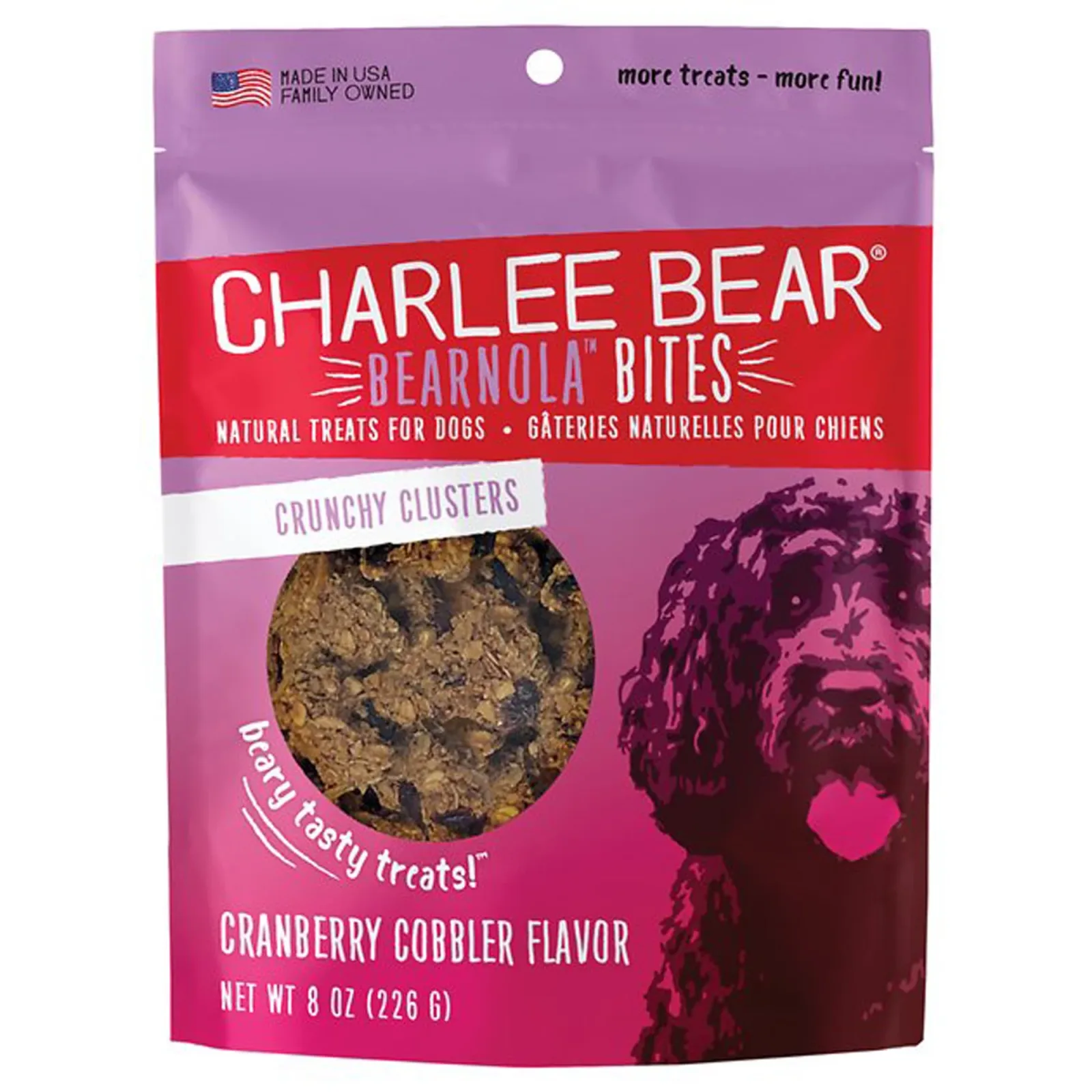 Charlee Bear Dog Bearnola Cranberry Almond 8 oz