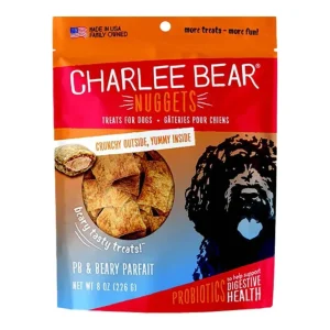 Charlee Bear Dog Nuggets Digestive Health Peanut Butter & Beary Parfait 8 oz