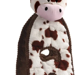 Charming Pet Cuddle Tug Cozy Cow Dog Toy