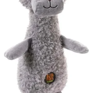 Charming Pet Scruffles Bunny Plush Dog Toy, Gray, Small