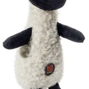 Charming Pet Scruffles Lamb Plush Dog Toy, Black & White, Large