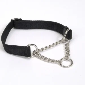 Check-Choke Adjustable Check Training Dog Collar, Black 5/8 in x 10-14 in