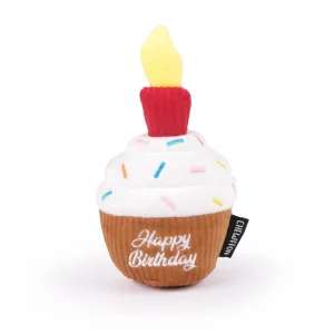 CHEWFFON - CHEWFFON Cupcake Dog Toy Interactive Squeaky Birthday Treat