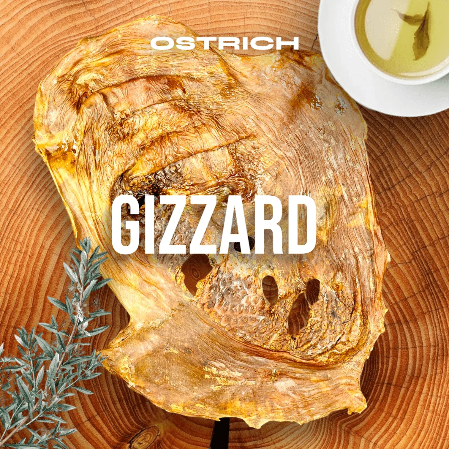 Chewy Ostrich Whole Gizzard: The Protein & Omega - Image 2