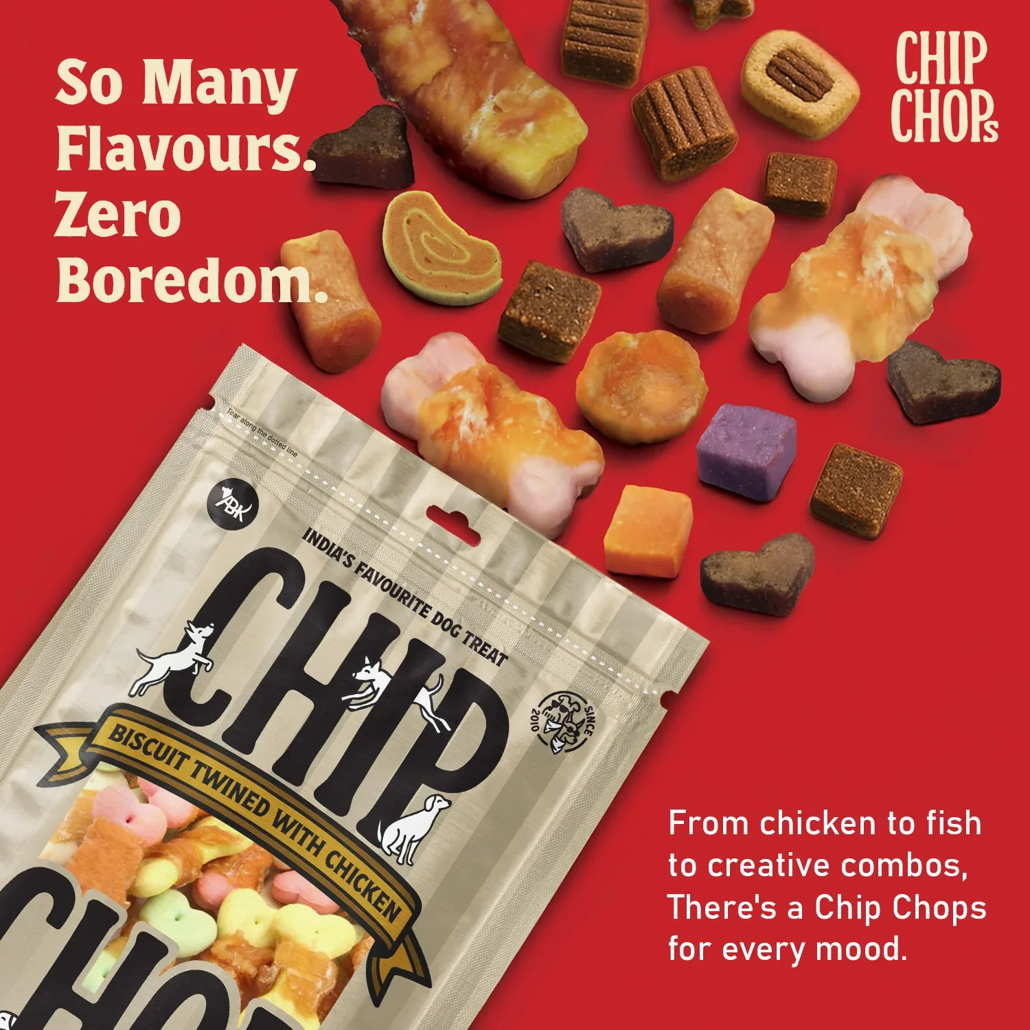 Chip Chops Biscuit Twined with Chicken Dog Treats - Image 2