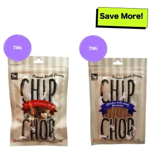 Chip Chops Chicken & Calcium and Chicken & Codfish Bone Dog Treats Combo