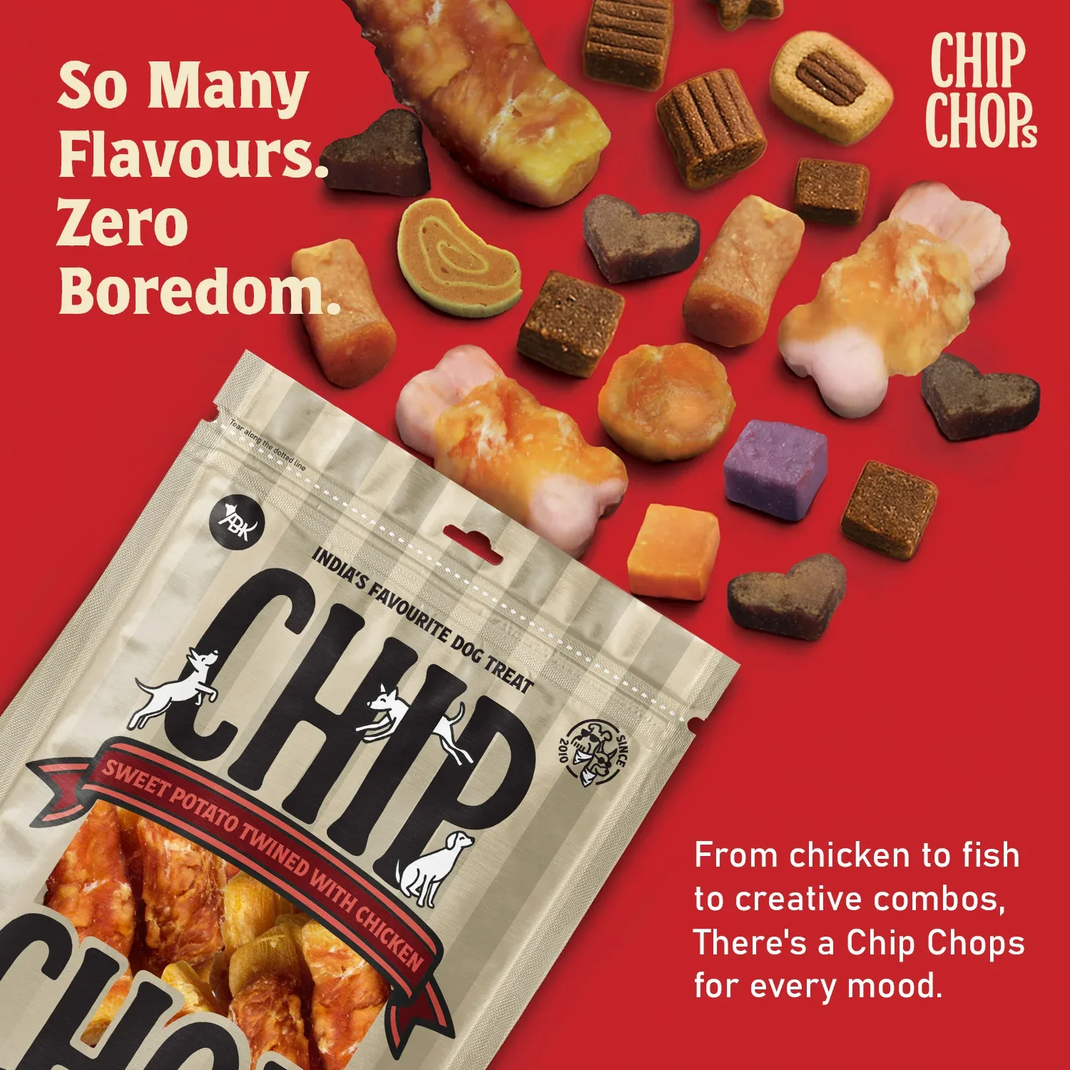 Chip Chops Sweet Potato Chicken Dog Treats - Image 2