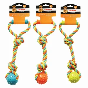 CHP Rope Tugger with Spike Ball & Handle