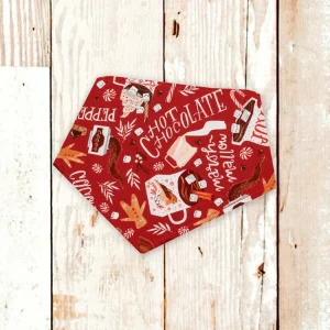 "Christmas Hot Chocolate" Dog Bandana