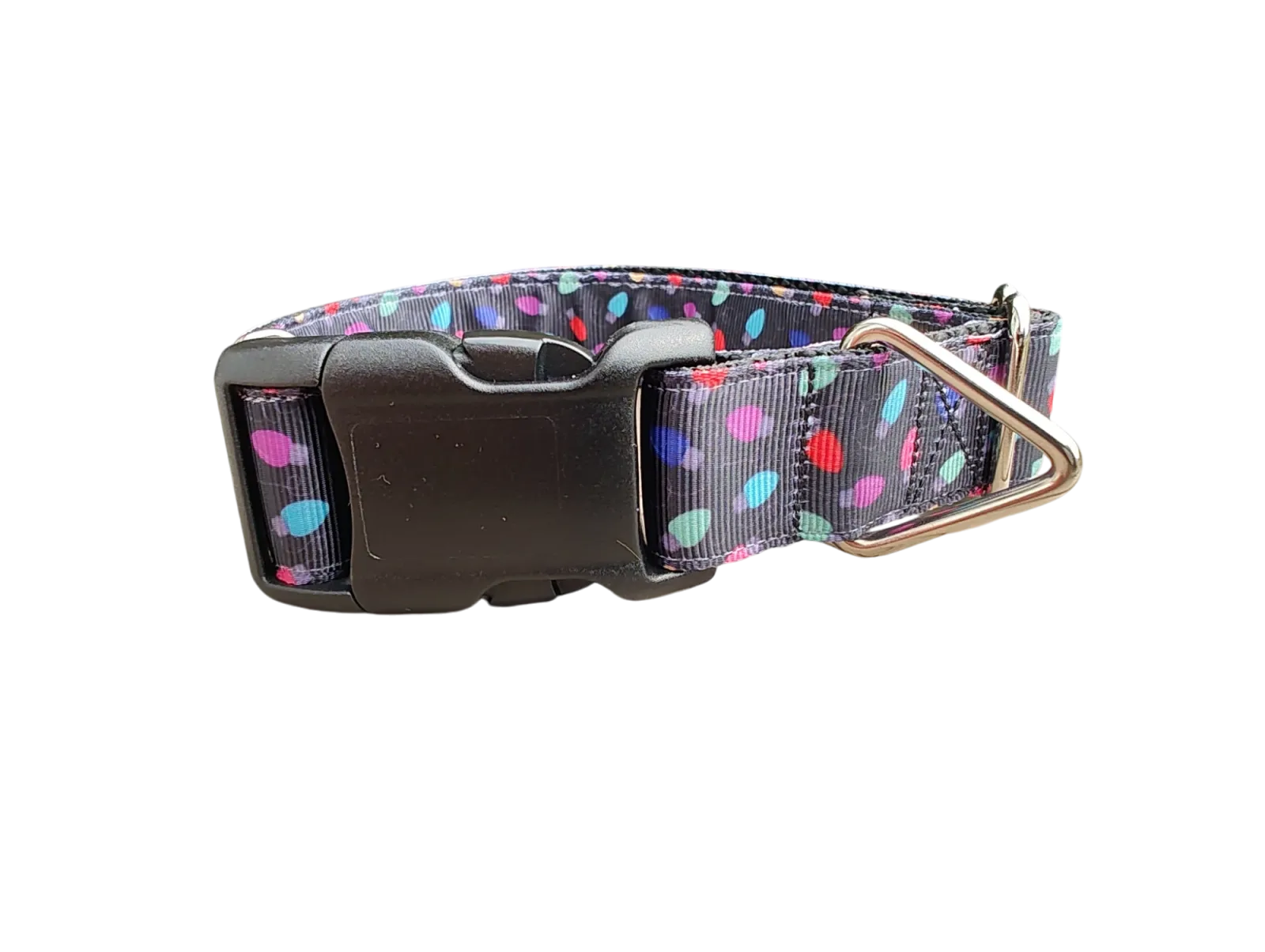 Christmas Lights Nylon Dog Collar - Image 2