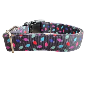 Christmas Lights Nylon Dog Collar