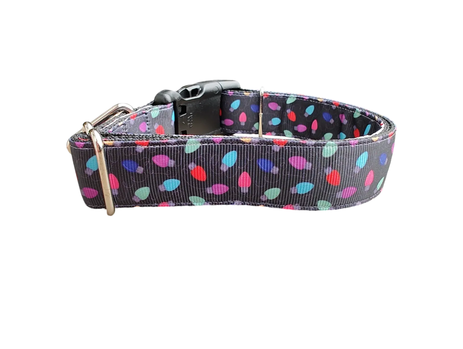 Christmas Lights Nylon Dog Collar