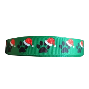 Christmas Paws Nylon Dog Collar, Leash