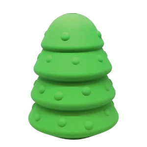 Christmas Tree eDispenser Durable Rubber Chew Toy & Treat Dispenser