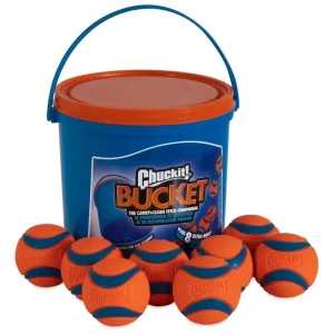 Chuckit! Dog Bucket With Ultra Ball Medium, 8-Count