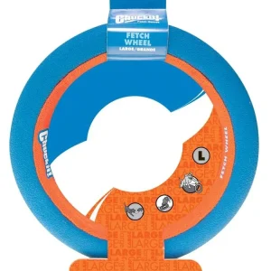 Chuckit! Fetch Wheel Dog Toy, Blue/Orange, Large