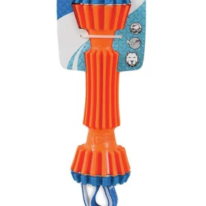 Chuckit! Rugged Bumper Dog Toy, Blue/Orange, Medium, Floats