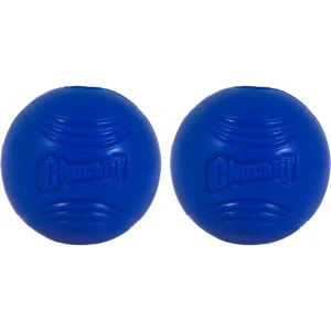 Chuckit! Super Crunch Ball Dog Toy, Medium, Sensory Fetch Ball with Crackle Sound, 2-Count