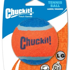 Chuckit! Tennis Ball Dog Toy Blue/Orange Large 1 ct