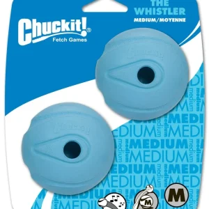 Chuckit! The Whistler Ball Dog Toy Assorted, Medium, 2-Count