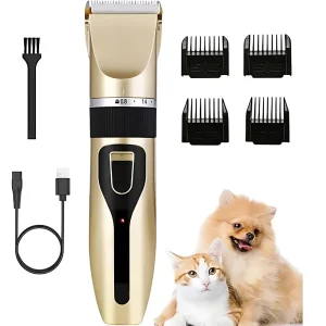 Chullbull Professional Hair Clippers Set Rechargeable Trimmer for Dogs and Cats