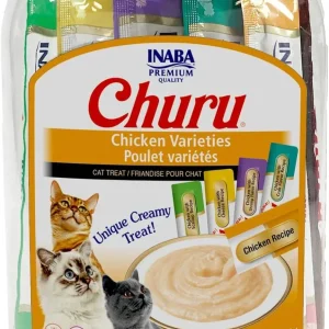 Churu Puree Cat Treats Variety Pack (50ct/0.5oz)