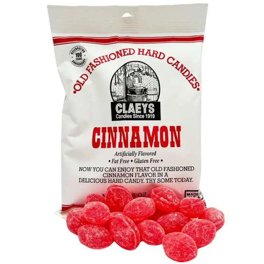 Claey's Candies Old Fashioned Hard Candies Cinnamon 6 oz.